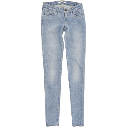 Levi's 711 Women Blue Skinny Slim Stretch Jeans W24 L34