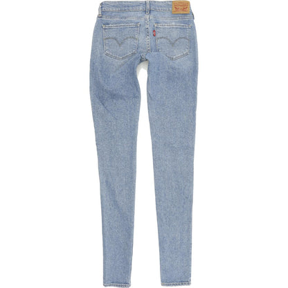 Levi's 711 Women Blue Skinny Slim Stretch Jeans W24 L34