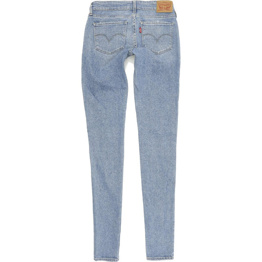 Levi's 711 Women Blue Skinny Slim Stretch Jeans W24 L34