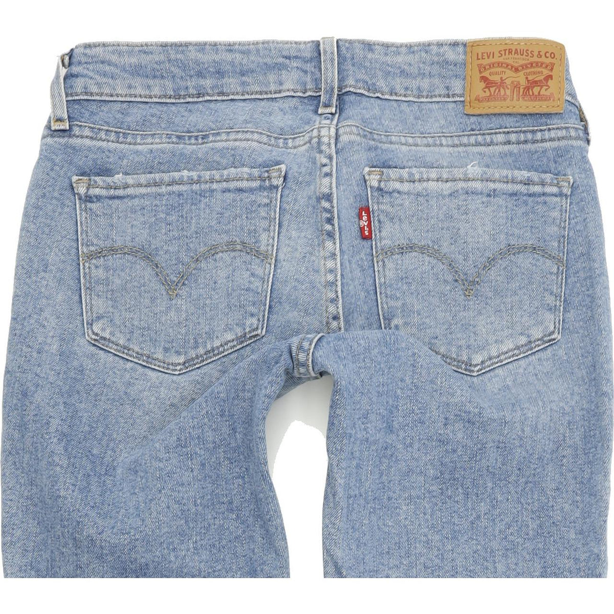 Levi's 711 Women Blue Skinny Slim Stretch Jeans W24 L34