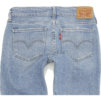 Levi's 711 Women Blue Skinny Slim Stretch Jeans W24 L34