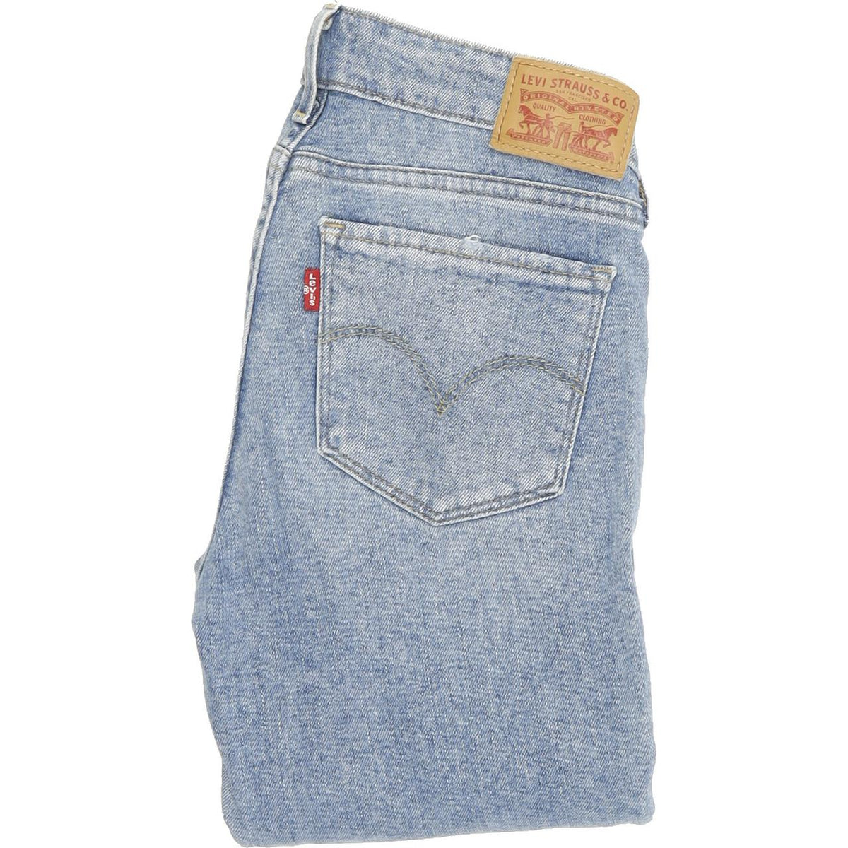 Levi's 711 Women Blue Skinny Slim Stretch Jeans W24 L34