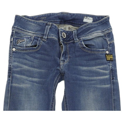 G-Star Lynn Women Blue Skinny Slim Stretch Jeans W26 L32
