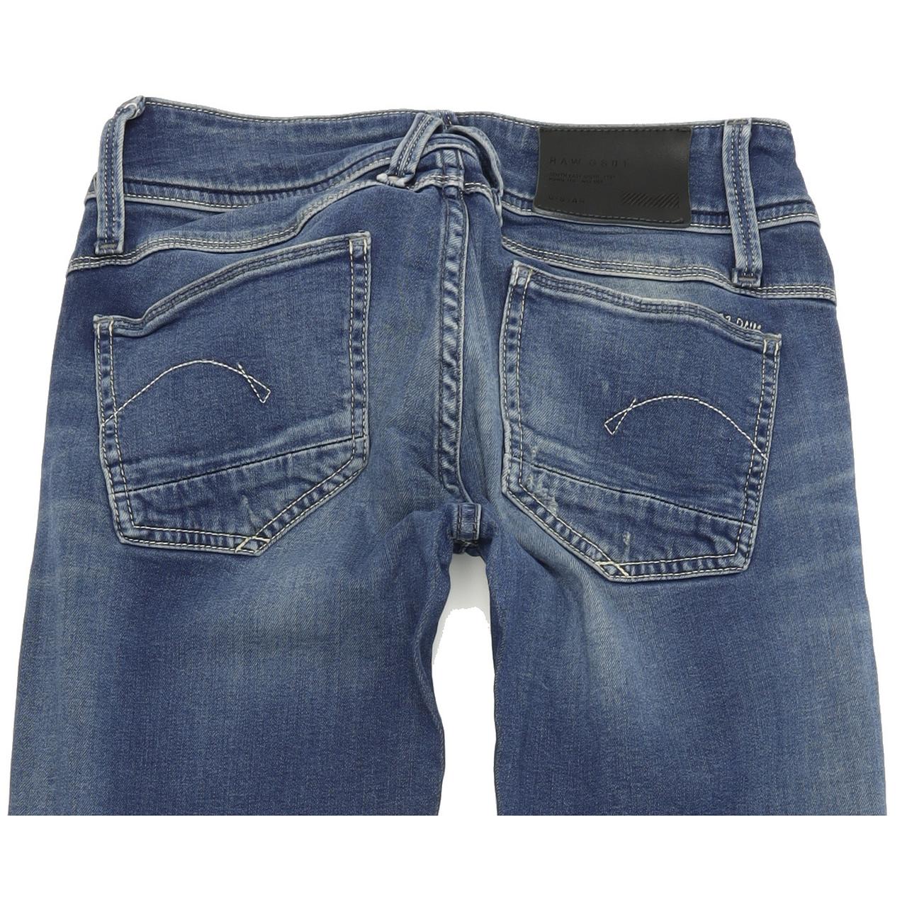 G-Star Lynn Women Blue Skinny Slim Stretch Jeans W26 L32