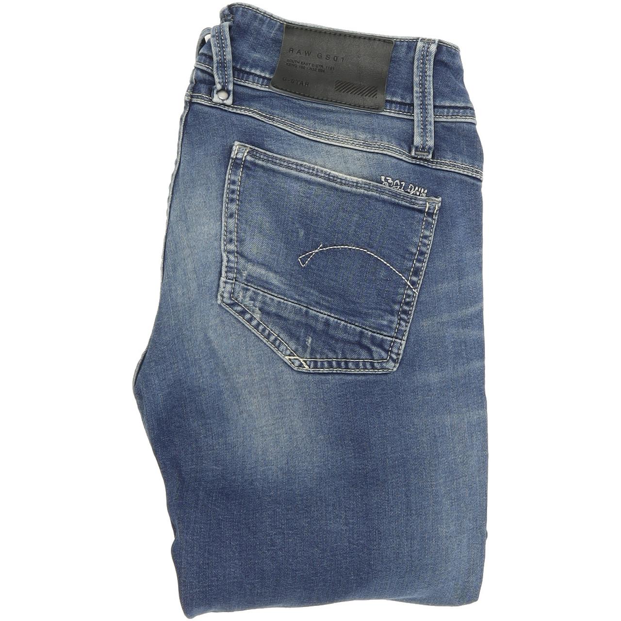 G-Star Lynn Women Blue Skinny Slim Stretch Jeans W26 L32