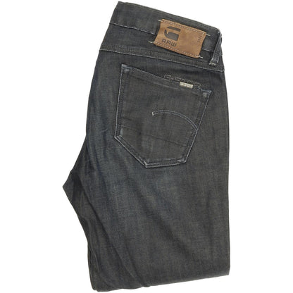 G-Star 3301 Women Blue Straight Regular Stretch Jeans W25 L32