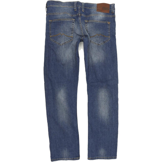 Pioneer Chicago Men Blue Tapered Regular Stretch Jeans W34 L32