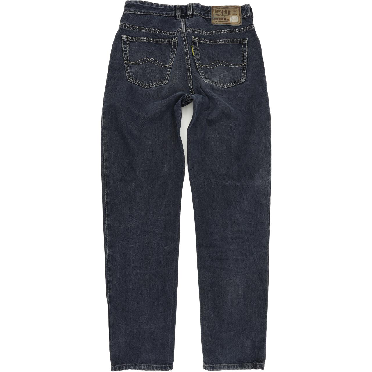 Joker Double Saddle Stitched Men Blue Straight Regular Jeans W33 L36