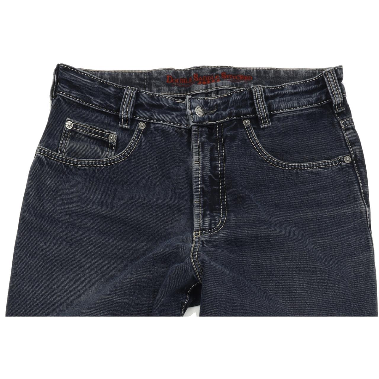 Joker Double Saddle Stitched Men Blue Straight Regular Jeans W33 L36