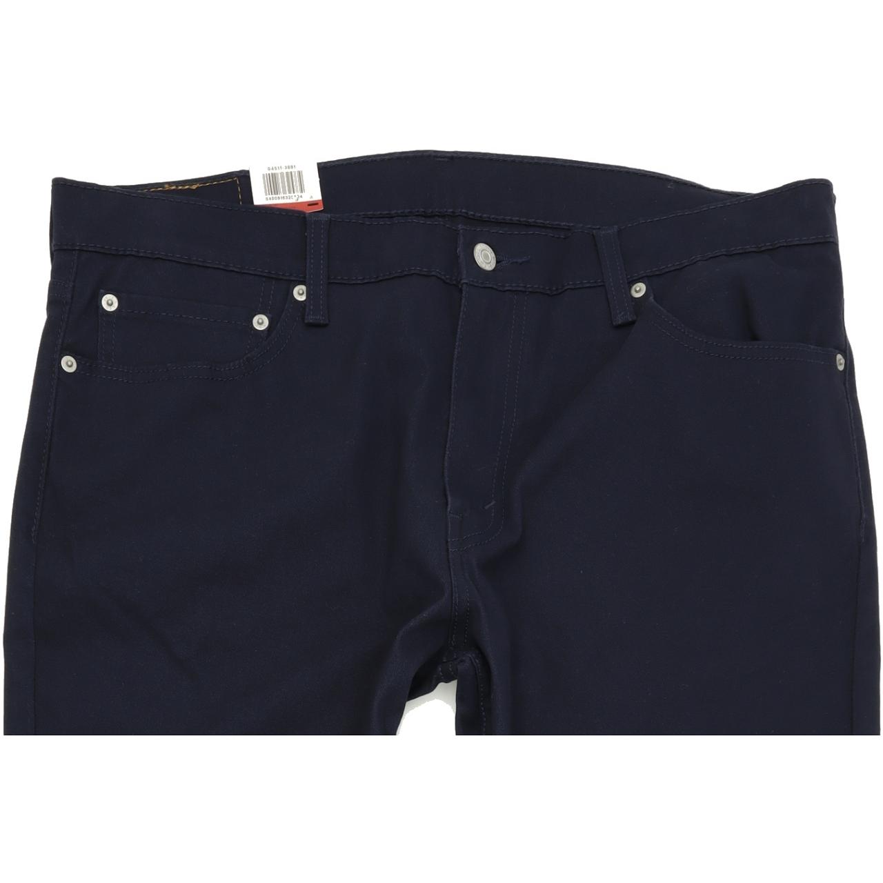 Levi's 511 Men Navy Skinny Slim Stretch Jeans W36 L32
