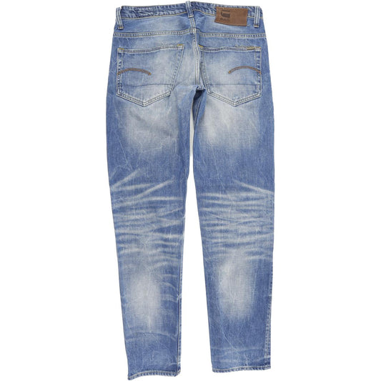 G-Star 3301 Men Blue Straight Regular Jeans W30 L32