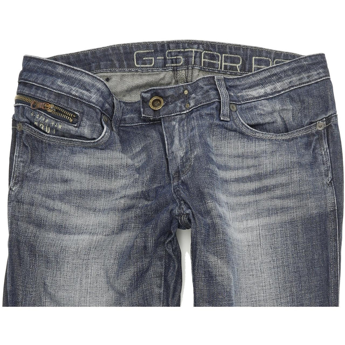 G-Star Women Blue Straight Regular Jeans W30 L30