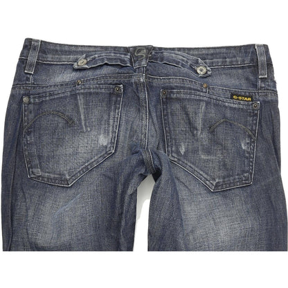G-Star Women Blue Straight Regular Jeans W30 L30