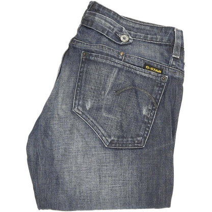 G-Star Women Blue Straight Regular Jeans W30 L30
