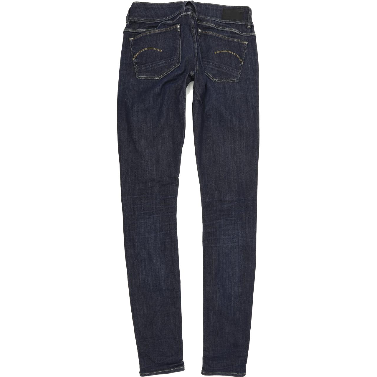 G-Star Lynn Women Blue Skinny Slim Stretch Jeans W28 L36