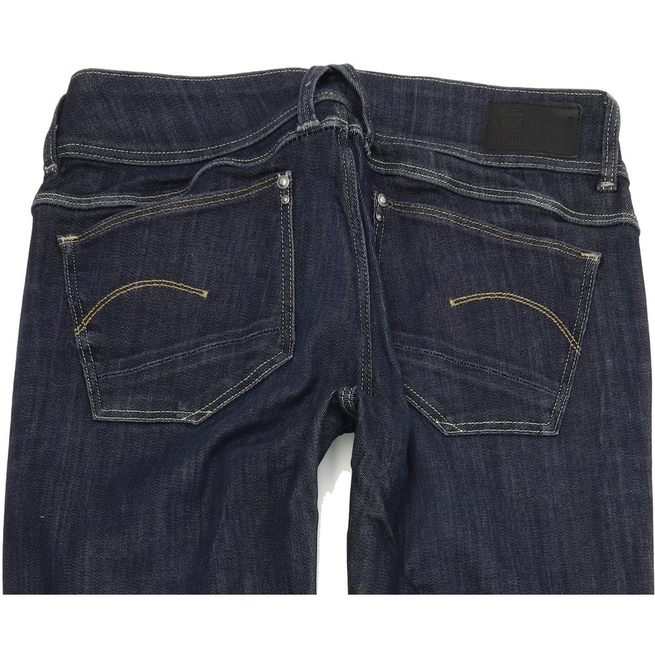G-Star Lynn Women Blue Skinny Slim Stretch Jeans W28 L36