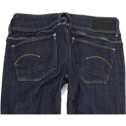 G-Star Lynn Women Blue Skinny Slim Stretch Jeans W28 L36