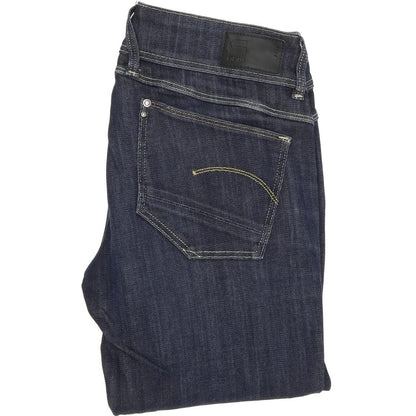 G-Star Lynn Women Blue Skinny Slim Stretch Jeans W28 L36