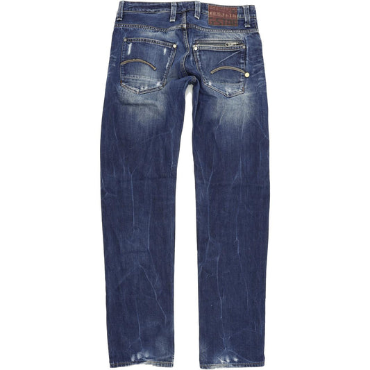 G-Star Attacc Men Blue Straight Regular Jeans W30 L34