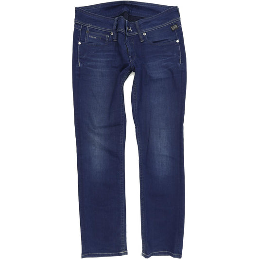 G-Star Ford Women Blue Straight Regular Stretch Jeans W32 L30