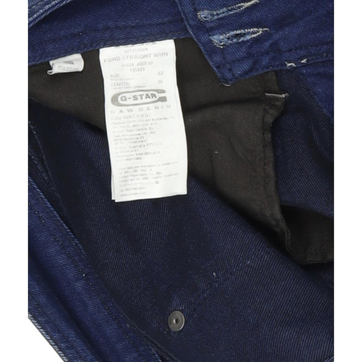 G-Star Ford Women Blue Straight Regular Stretch Jeans W32 L30