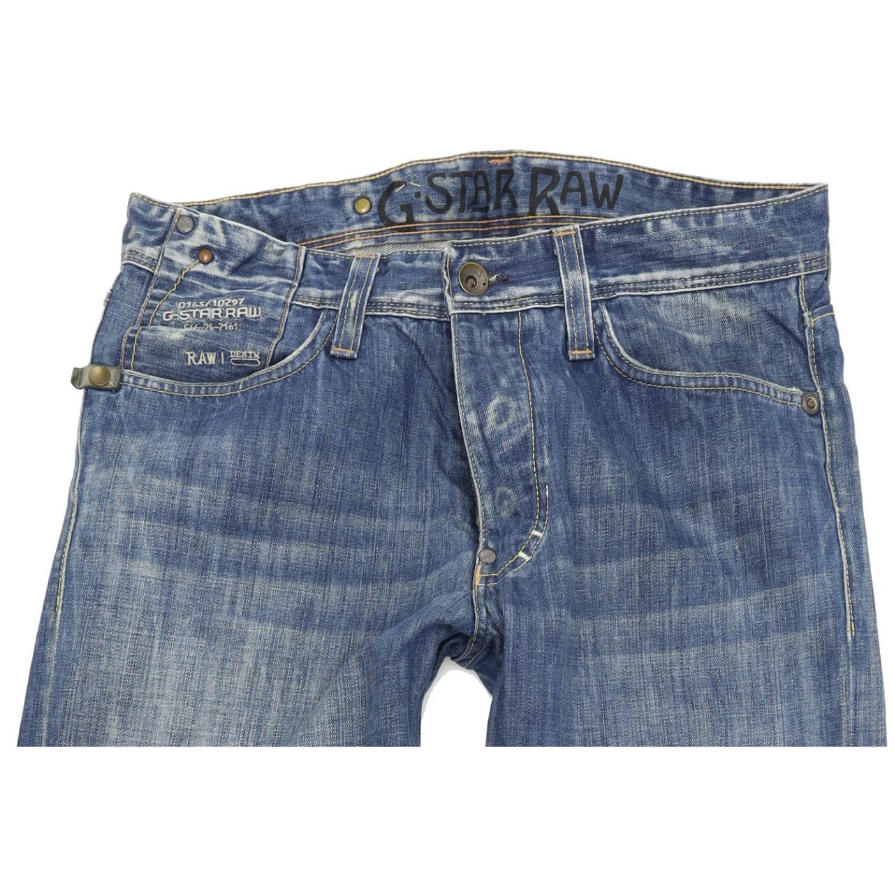 G-Star Reese Men Blue Straight Regular Jeans W33 L34