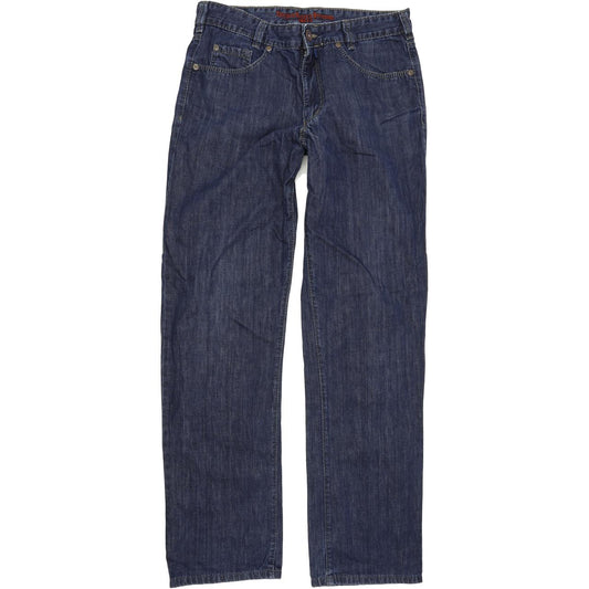 Joker Double Saddle Stitched Men Blue Straight Regular Jeans W35 L34