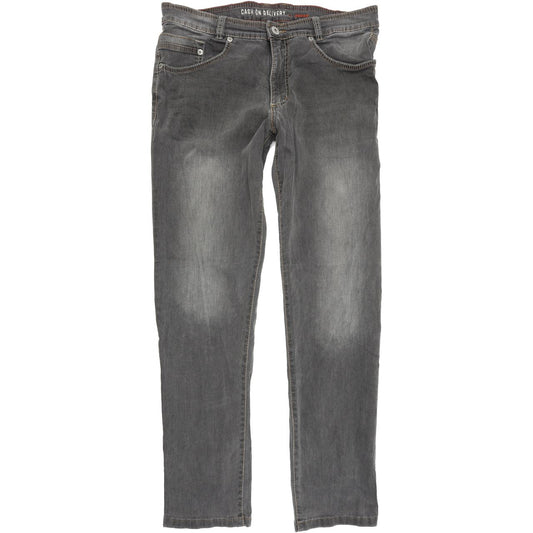 Joker Cash on Delivery Men Grey Straight Regular Stretch Jeans W38 L34