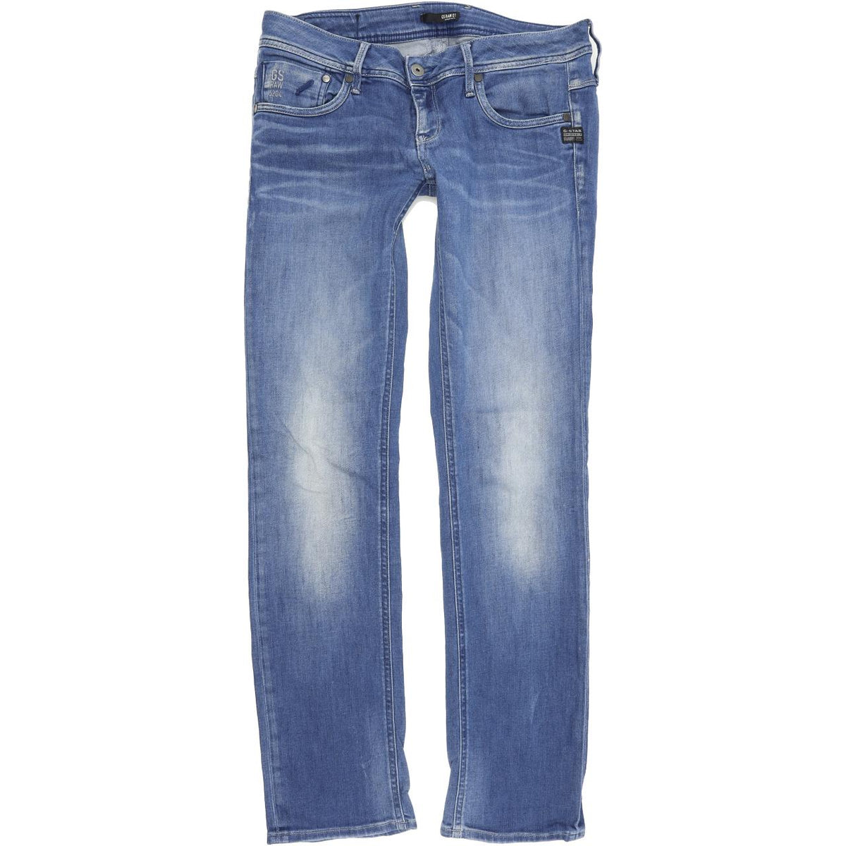 G-Star Attacc Women Blue Straight Regular Stretch Jeans W31 L32