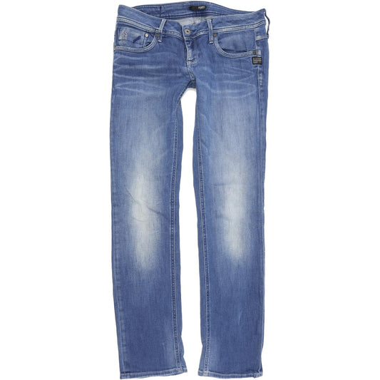 G-Star Attacc Women Blue Straight Regular Stretch Jeans W31 L32