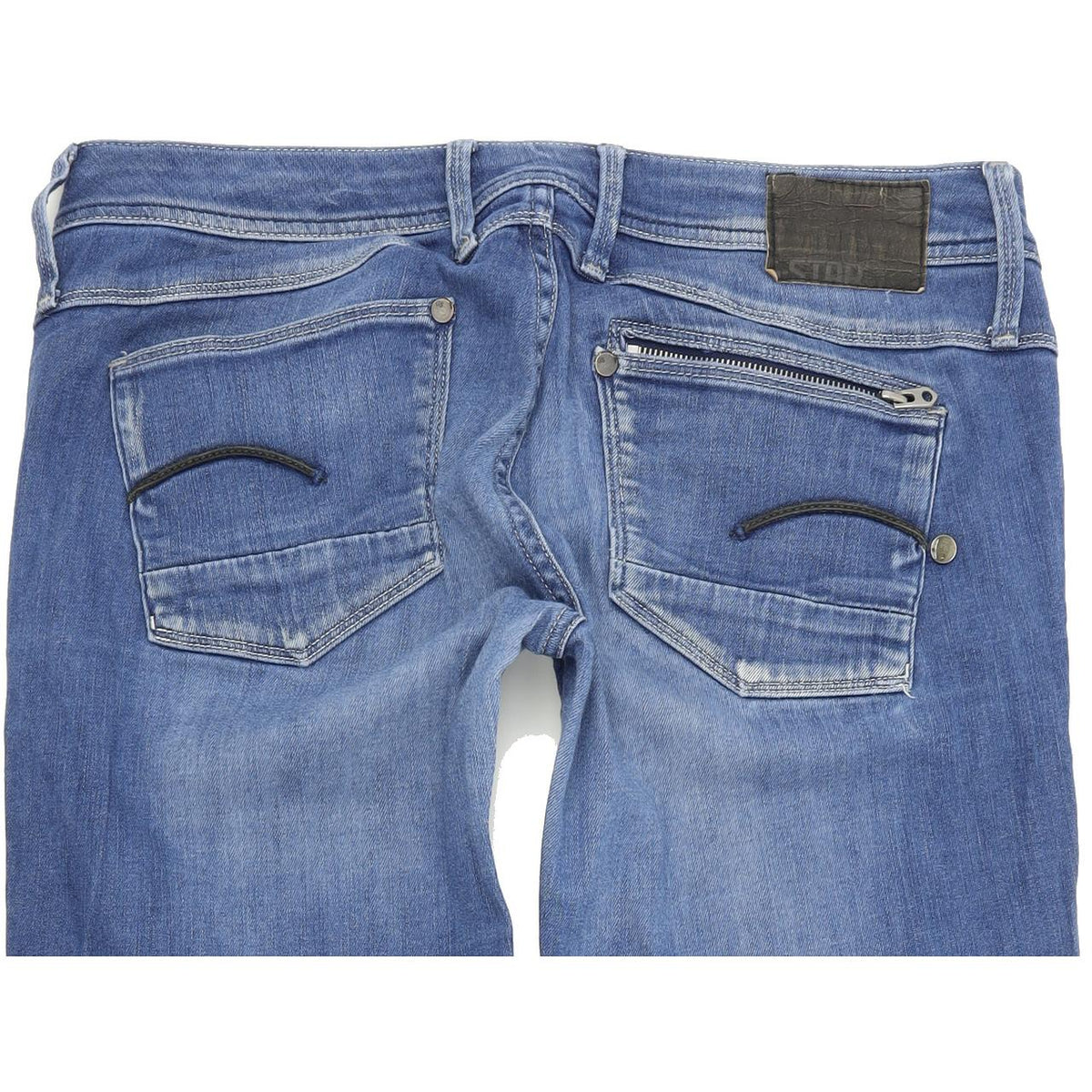 G-Star Attacc Women Blue Straight Regular Stretch Jeans W31 L32