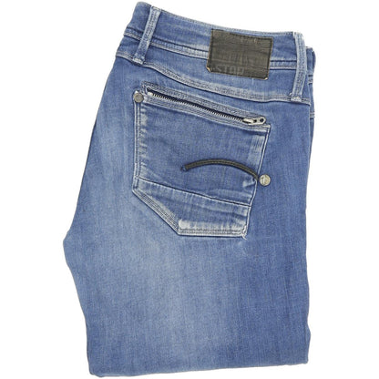G-Star Attacc Women Blue Straight Regular Stretch Jeans W31 L32