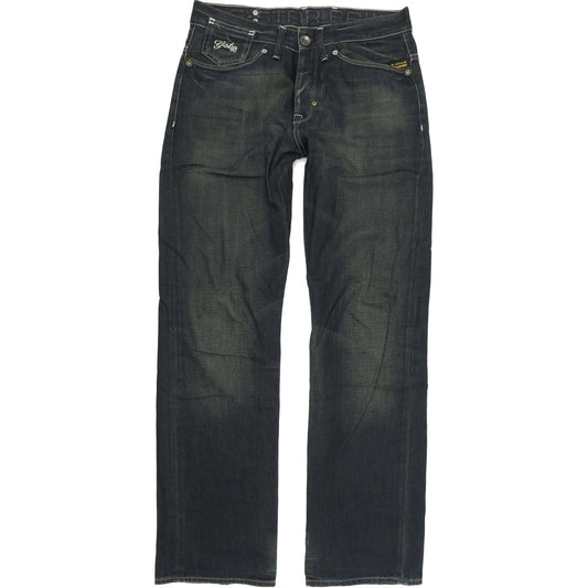 G-Star Men Blue Straight Regular Jeans W30 L32