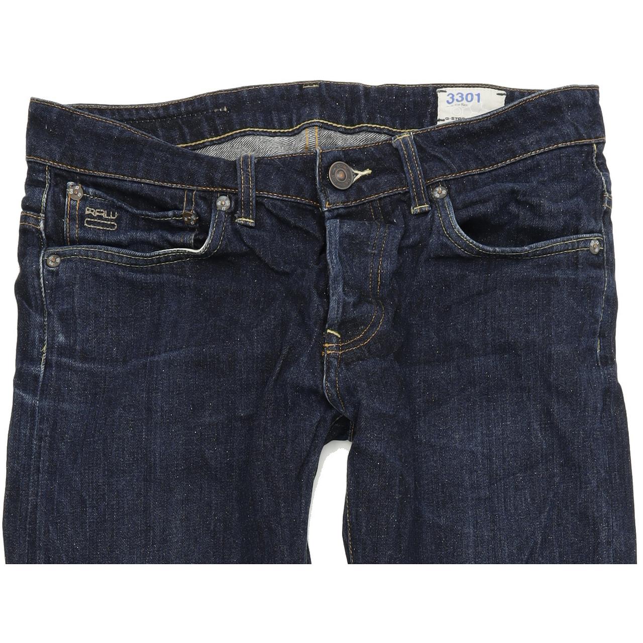 G-Star 3301 Men Blue Tapered Slim Jeans W31 L33