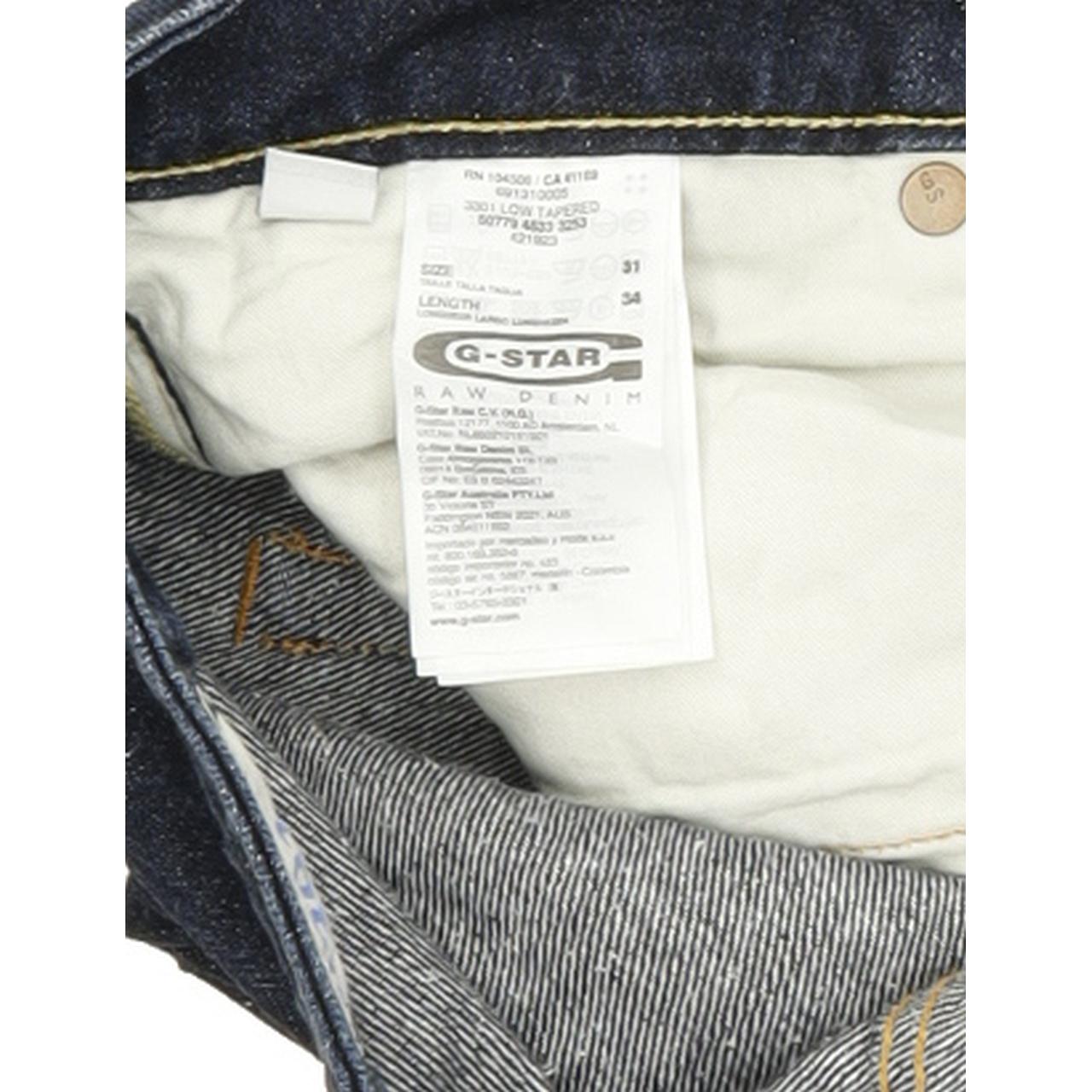 G-Star 3301 Men Blue Tapered Slim Jeans W31 L33