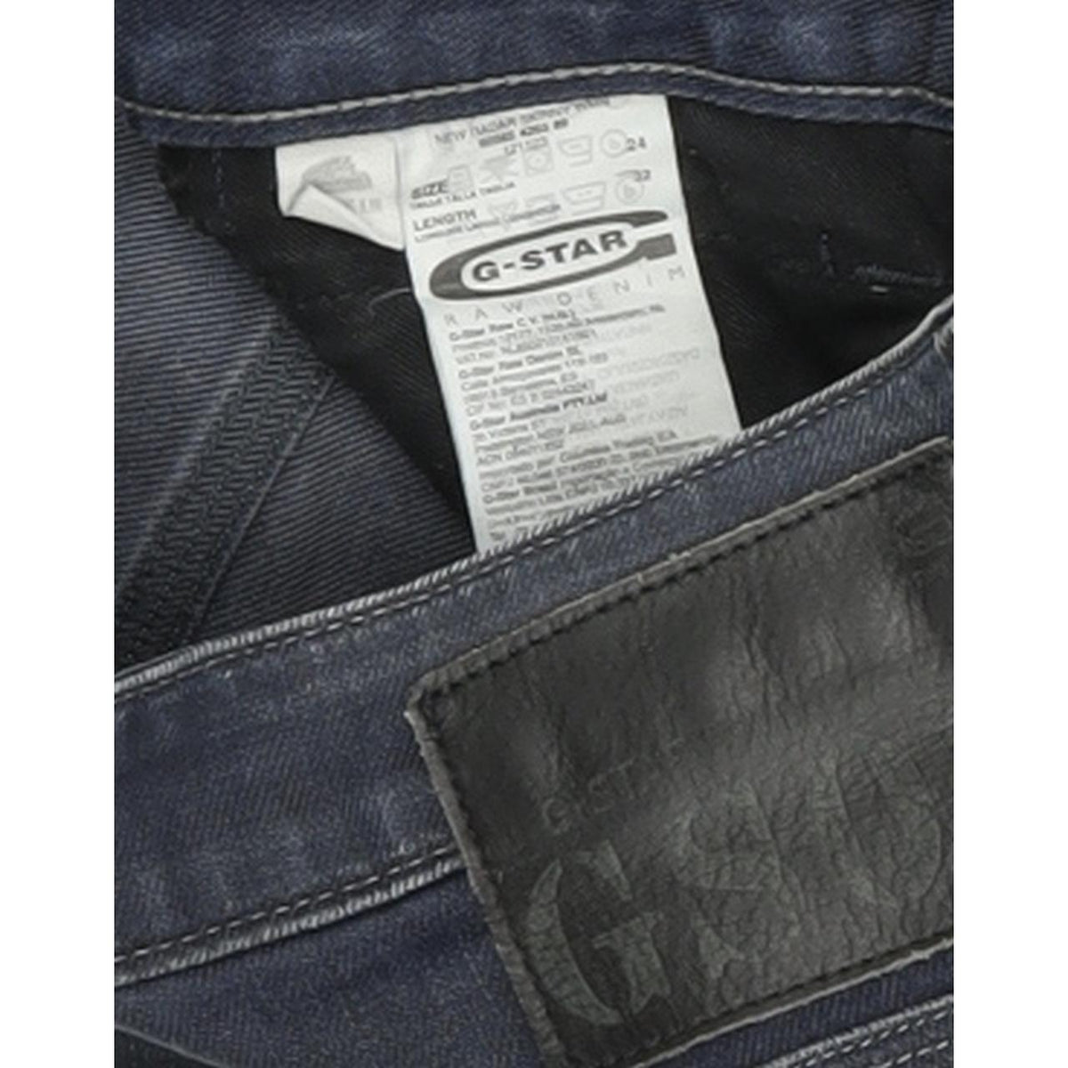 G-Star New Radar Women Blue Skinny Slim Stretch Jeans W24 L32