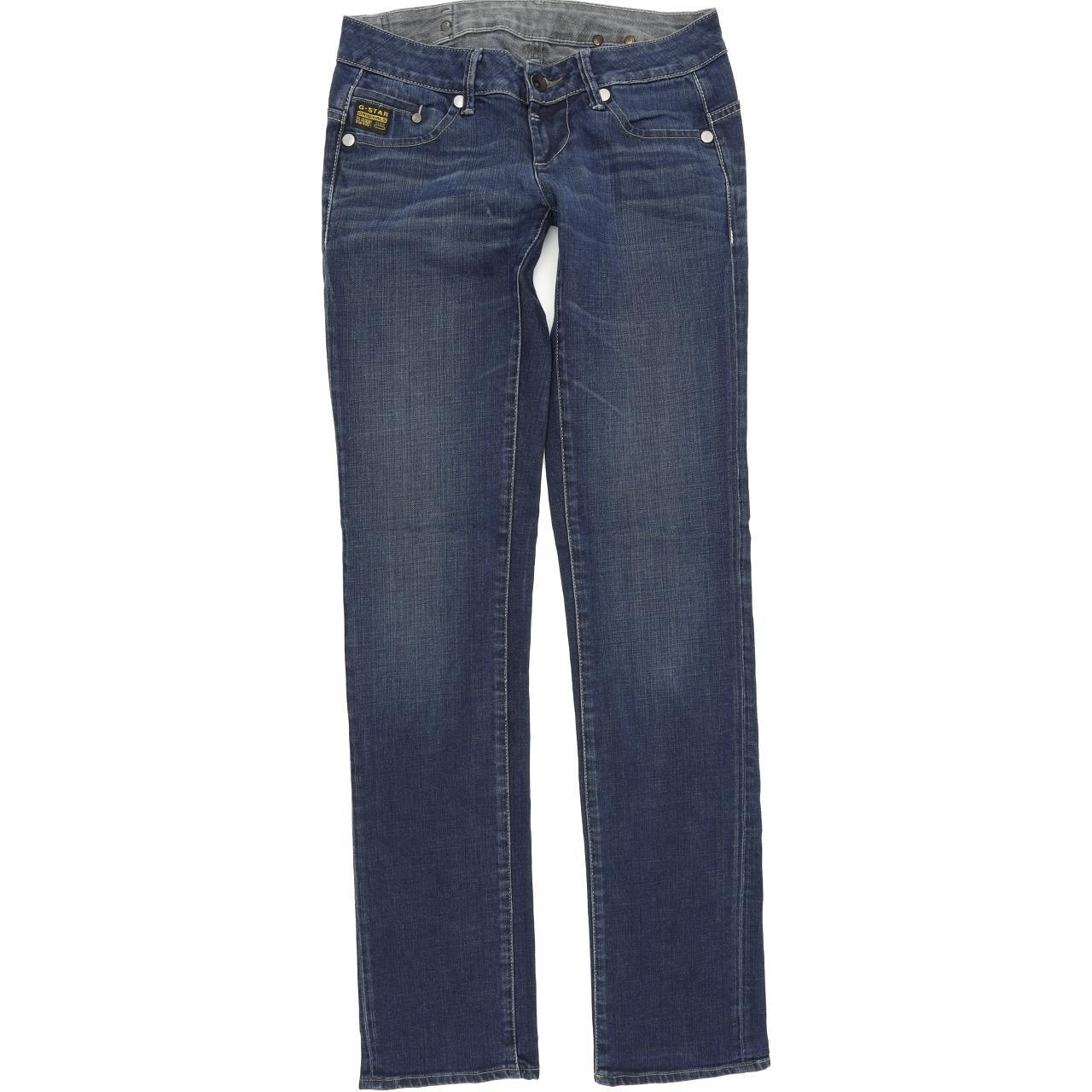 G-Star Midge Women Blue Straight Regular Stretch Jeans W27 L34