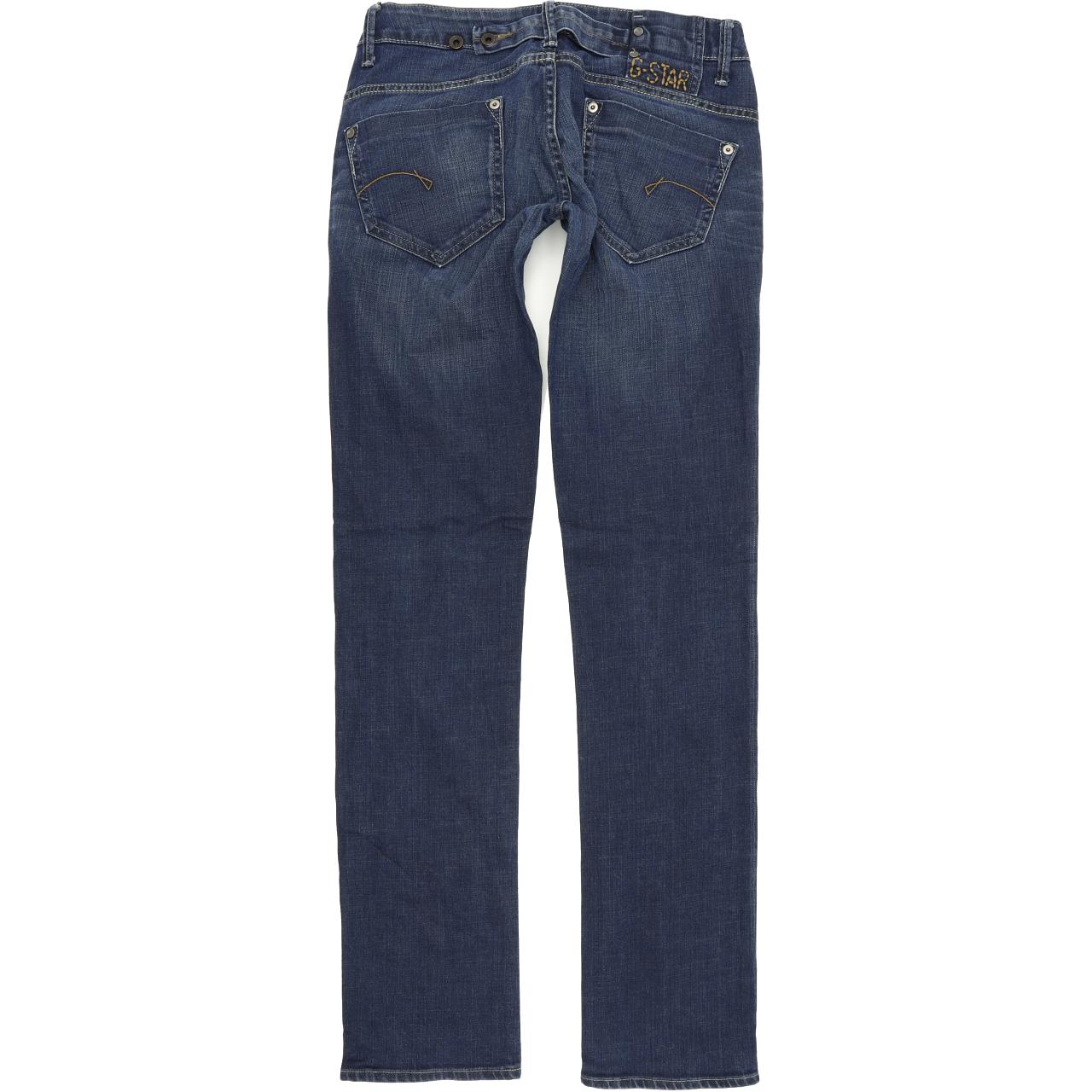 G-Star Midge Women Blue Straight Regular Stretch Jeans W27 L34