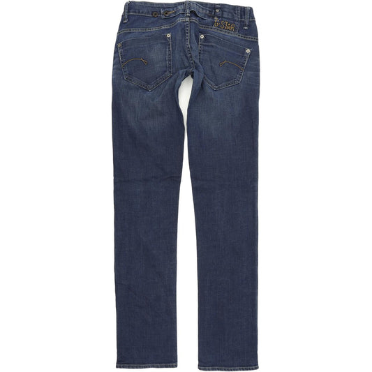 G-Star Midge Women Blue Straight Regular Stretch Jeans W27 L34