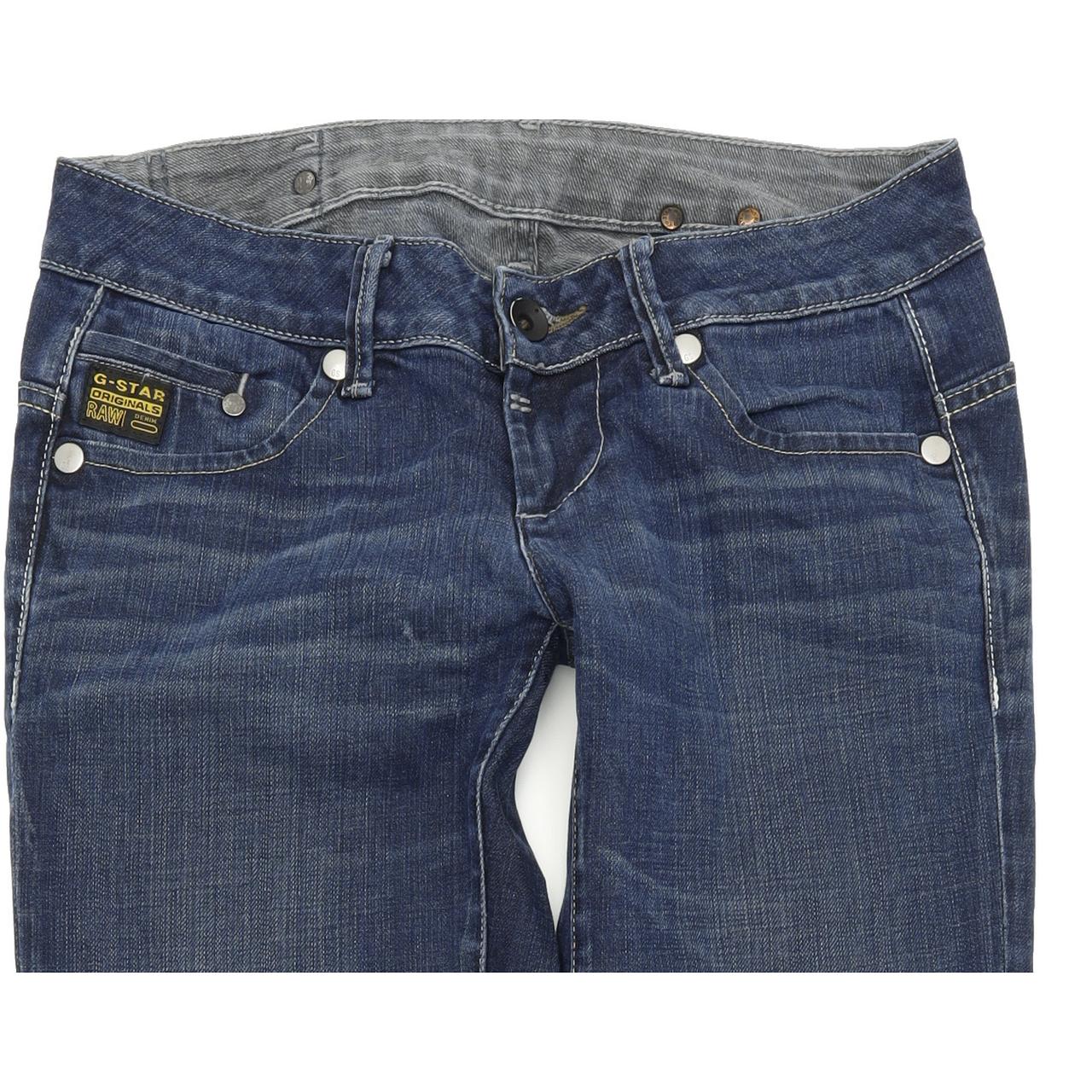 G-Star Midge Women Blue Straight Regular Stretch Jeans W27 L34