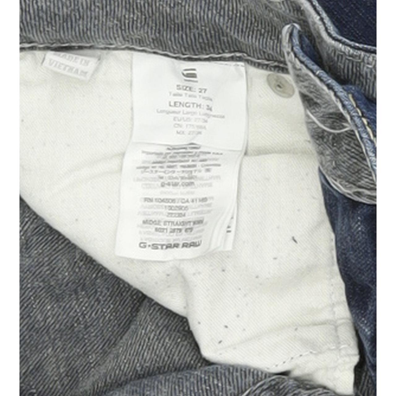 G-Star Midge Women Blue Straight Regular Stretch Jeans W27 L34