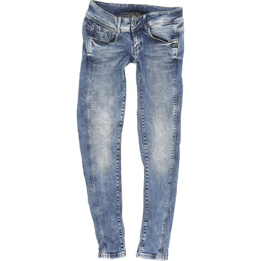 G-Star Women Blue Tapered Slim Stretch Jeans W28 L32