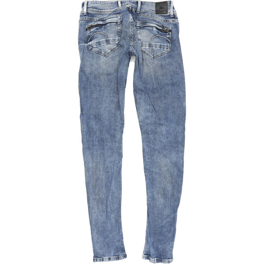 G-Star Women Blue Tapered Slim Stretch Jeans W28 L32
