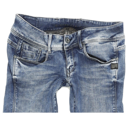 G-Star Women Blue Tapered Slim Stretch Jeans W28 L32