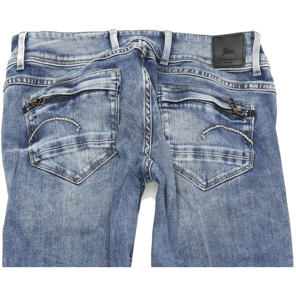 G-Star Women Blue Tapered Slim Stretch Jeans W28 L32