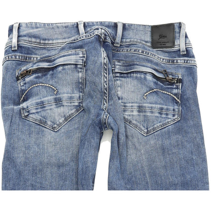 G-Star Women Blue Tapered Slim Stretch Jeans W28 L32