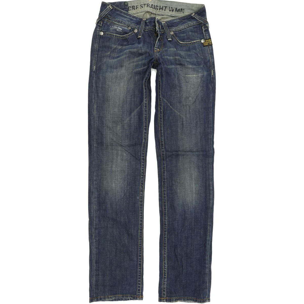 G-Star Core Women Blue Straight Regular Jeans W26 L32
