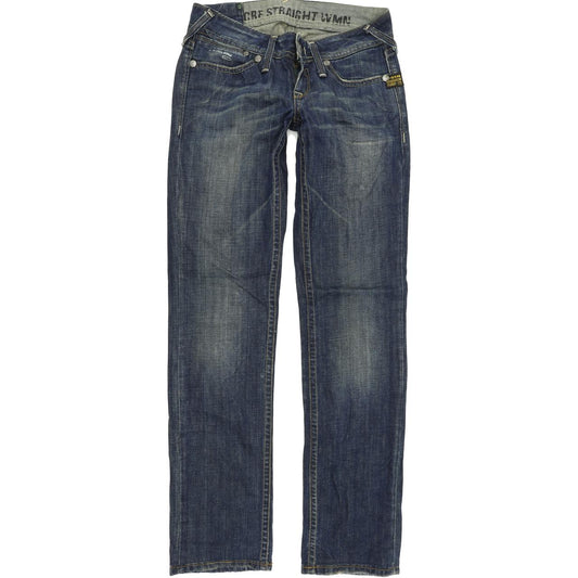 G-Star Core Women Blue Straight Regular Jeans W26 L32