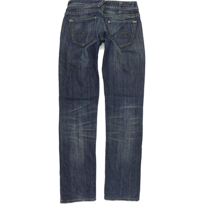 G-Star Core Women Blue Straight Regular Jeans W26 L32