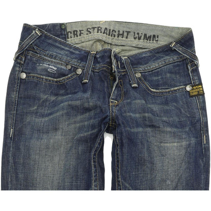 G-Star Core Women Blue Straight Regular Jeans W26 L32
